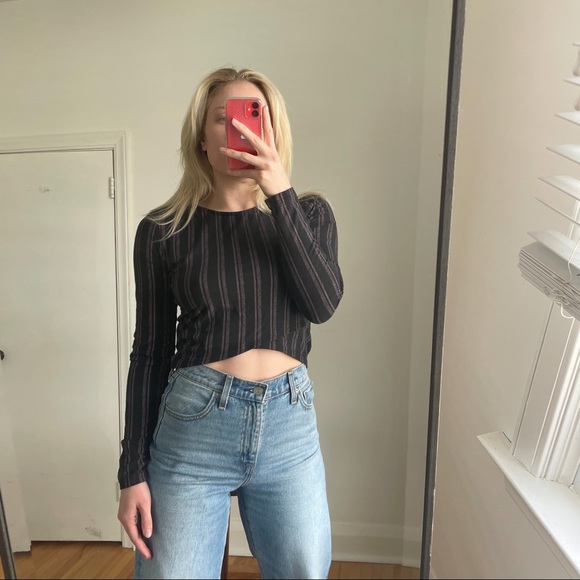 RVCA Criss-Cross Crop Long Sleeve - Picture 3 of 3